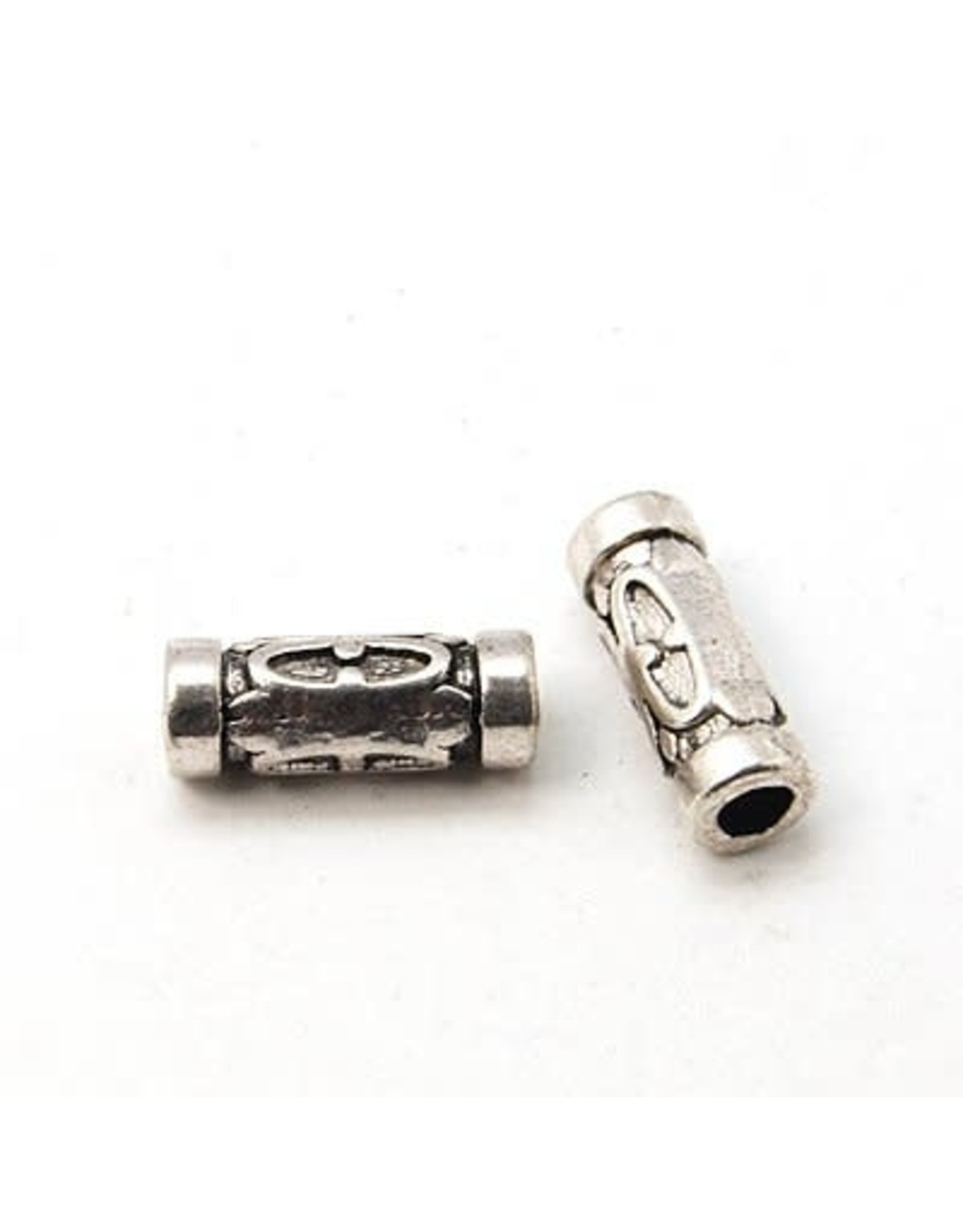Tube Bead Antique Silver 13mm  x10