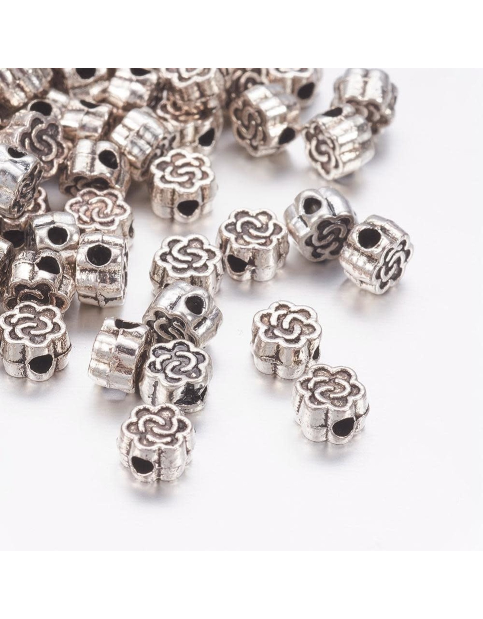 Celtic Knot Bead Antique Silver 4.5mm  x25