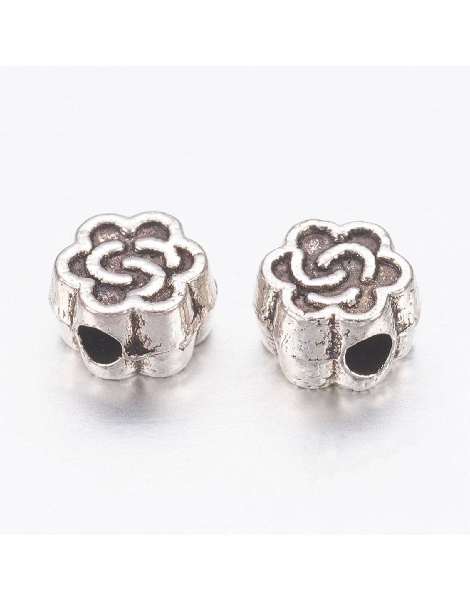 Celtic Knot Bead Antique Silver 4.5mm  x25