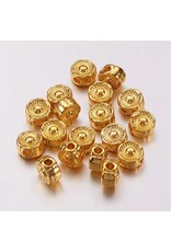 Flower Bead Gold 6mm  x20