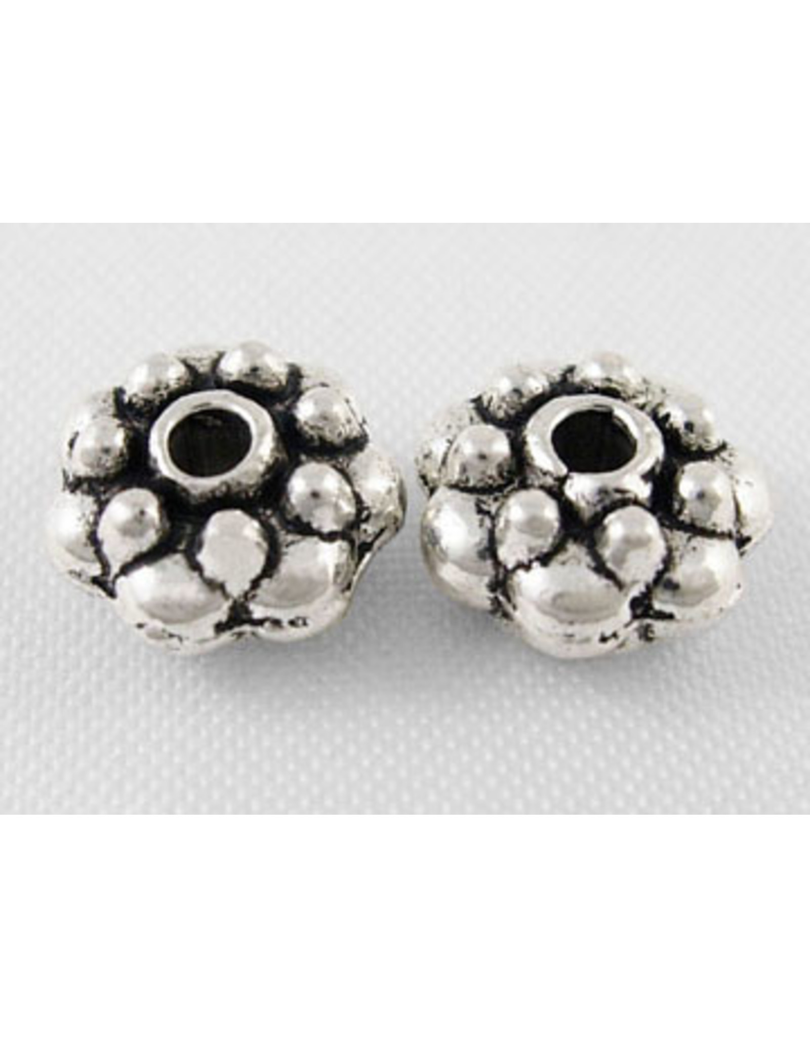 Spacer Bead Antique Silver 8mm  x10