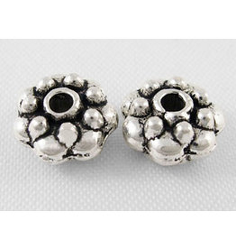 Spacer Bead Antique Silver 8mm  x10