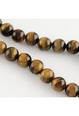 Tiger Eye 8mm Brown  15" Strand  Approx  X46