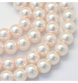 3mm Round Glass Pearl Pink  x195