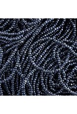 Czech 29380 13/0 Charlotte Cut   Seed Hank 12g Gunmetal Grey Metallic