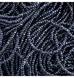 Czech 29380 13/0 Charlotte Cut   Seed Hank 12g Gunmetal Grey Metallic