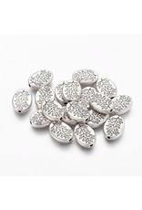 Branch Bead 14x10mm Antique Silver x10 NF