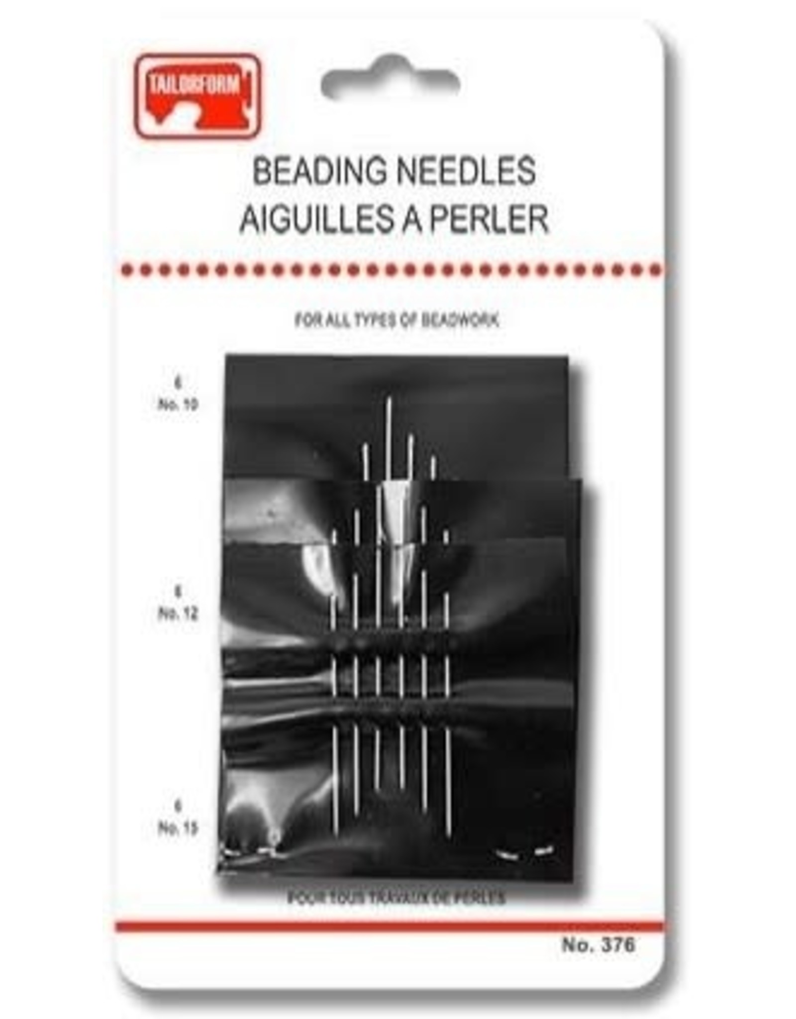 Beading Needle Size 10/12/15 Multi Pack  x18
