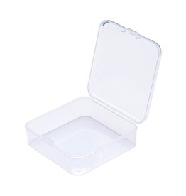 Bead Container Square Clear  5.4x5.4x2cm