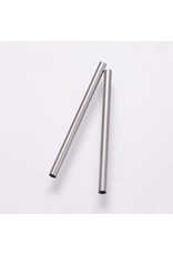 Tube Bead  Stainless Steel 25x1.5mm  X25