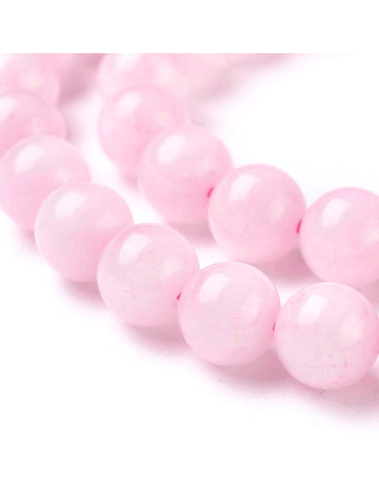 Rose Quartz 8mm Pink  15" Strand  Approx  x46