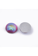 Shell Round  Resin Cabochon 10mm Assorted Pairs  x10pcs