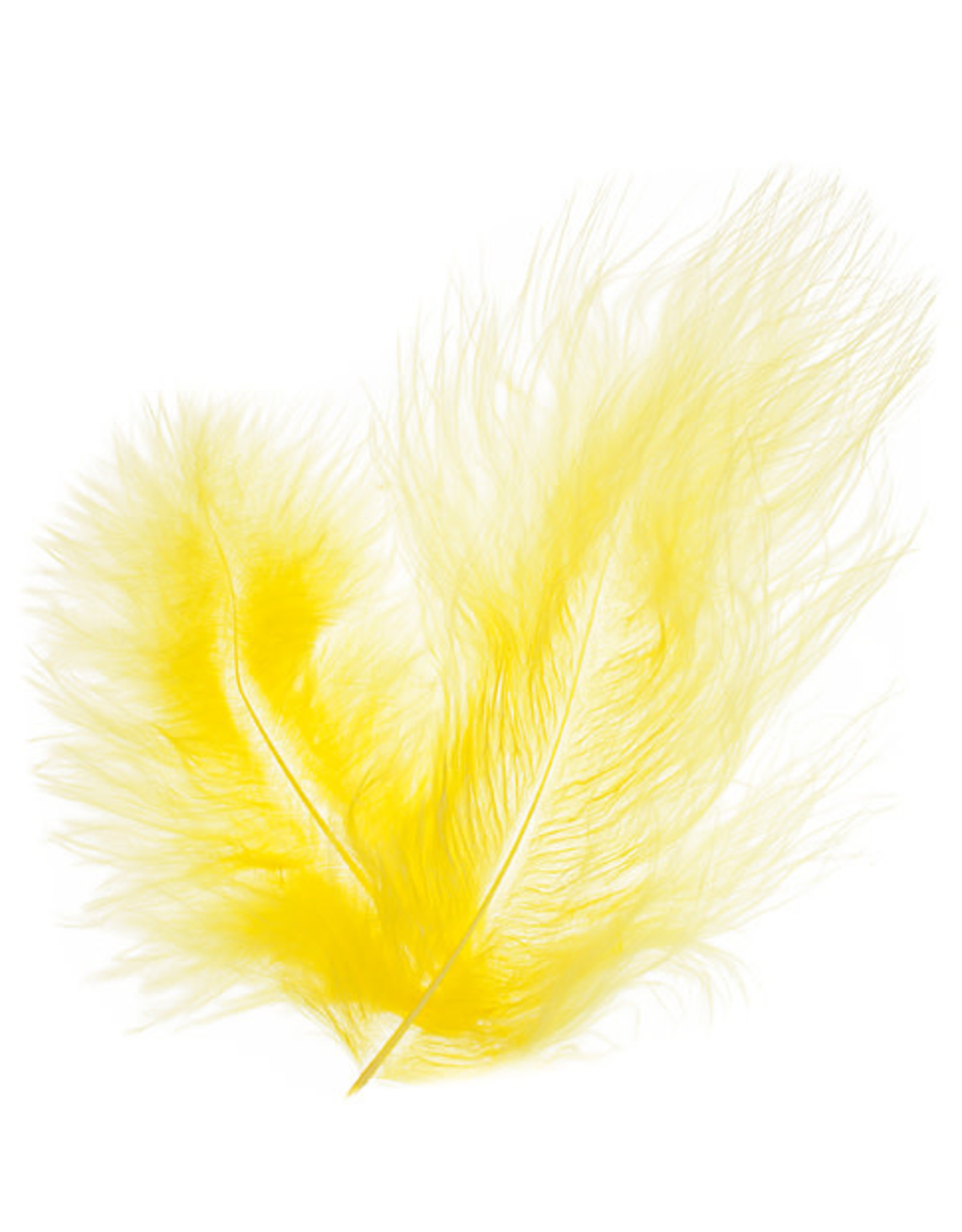 Marabou Feathers Yellow 6g