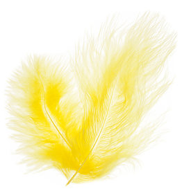 Marabou Feathers Yellow 6g