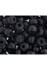 9mm Wood Crow Bead Black x100