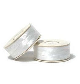 Nymo "D"    White Small Bobbin 59m