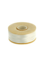 Nymo "AA''  or  "00" Nymo White Small Bobbin 128m