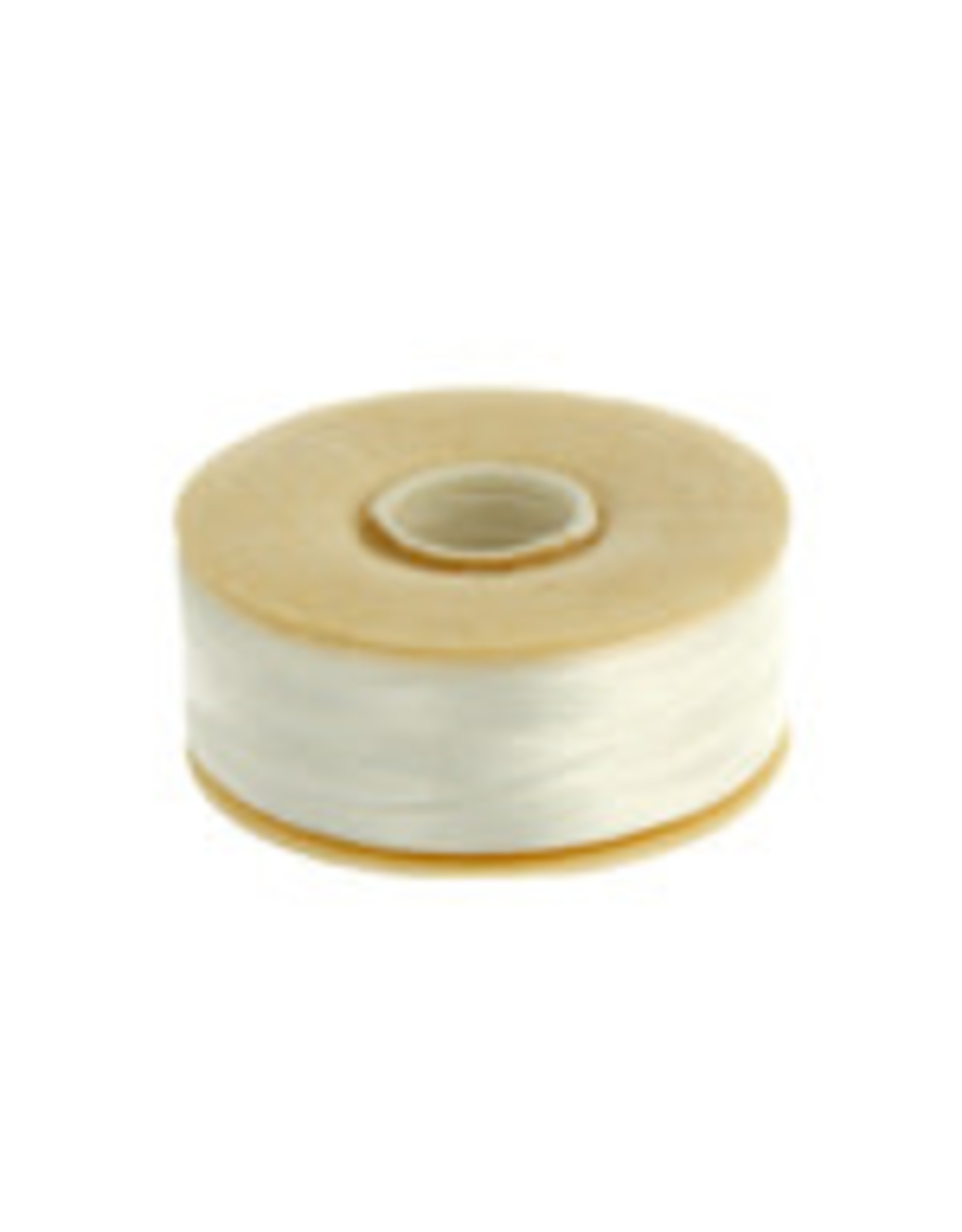 Nymo "AA''  or  "00" Nymo White Small Bobbin 128m