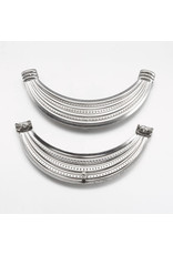 Large Curved  Link 125x29x3mm Antique Silver x1