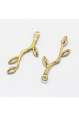 Branch Link Brass (1to3) 31x8mm Unplated x2 NF