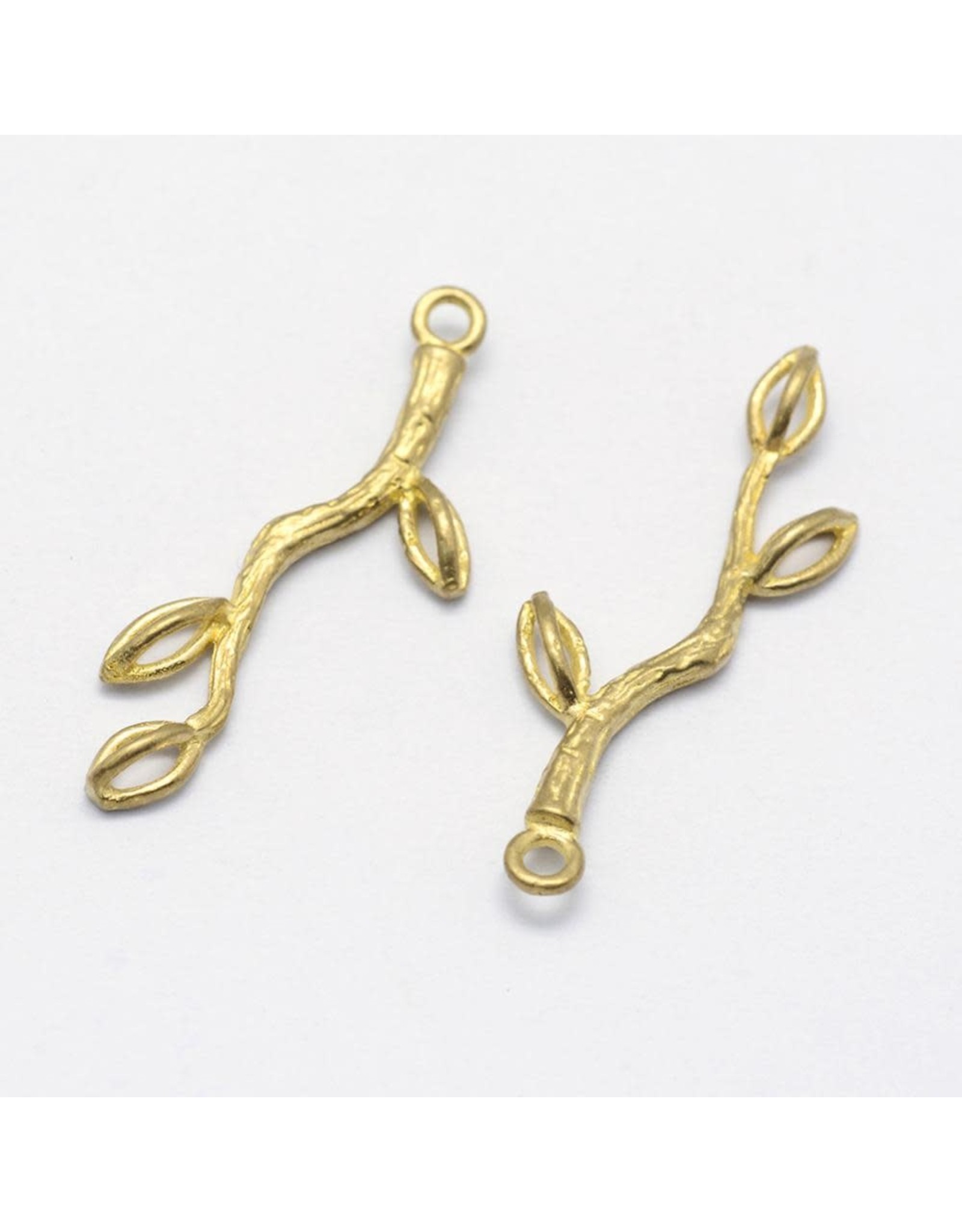 Branch Link Brass (1to3) 31x8mm Unplated x2 NF