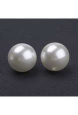 Craft Pearls  20mm Cream  x10