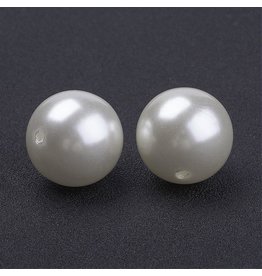 Craft Pearls  20mm Cream  x10