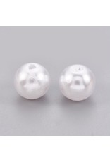 Craft Pearls  6mm White  x100