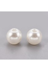 Craft Pearls  6mm Cream  x100