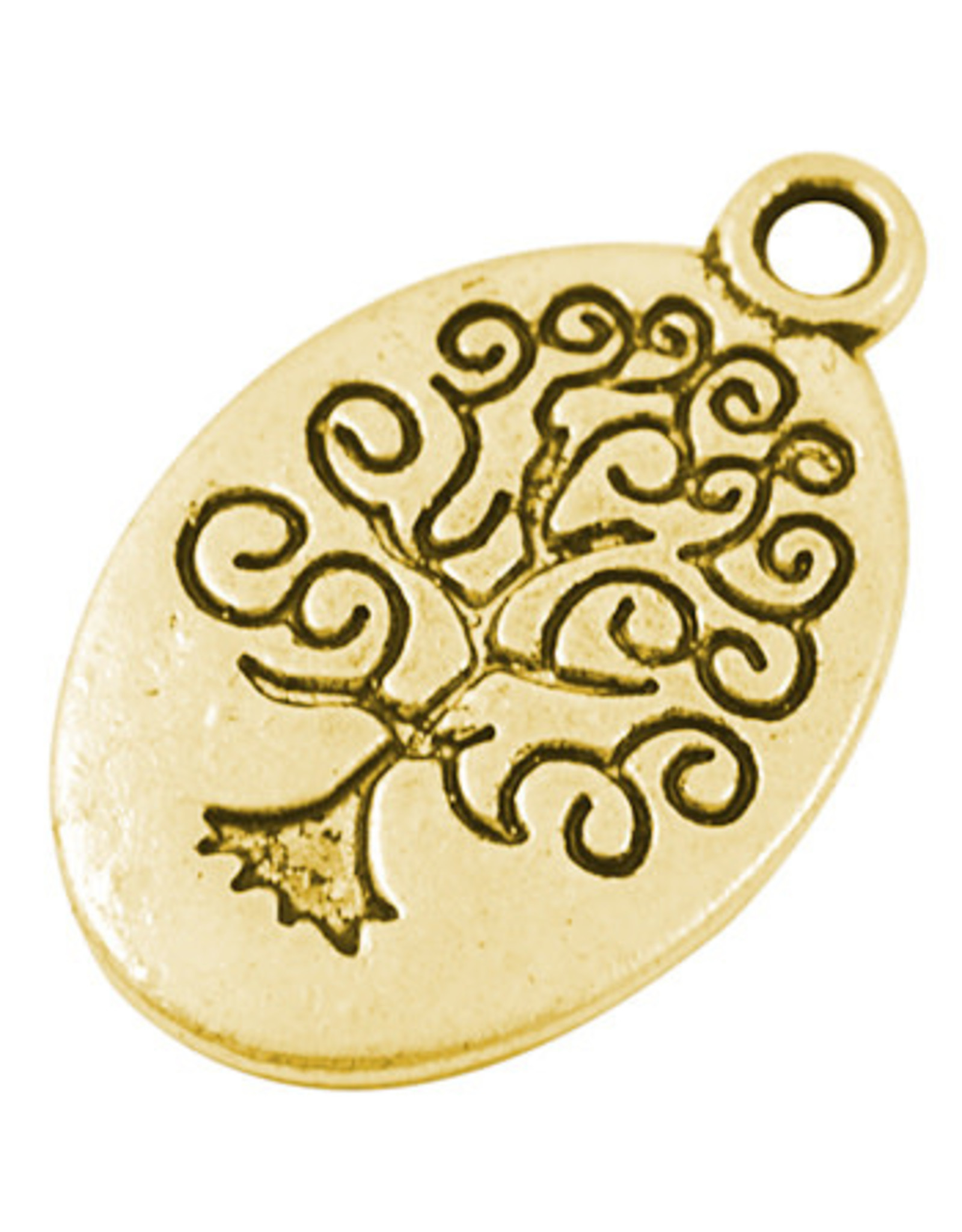 Tree of Life  25x15mm Antique Gold   NF  x10