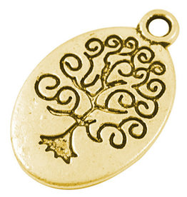Tree of Life  25x15mm Antique Gold   NF  x10