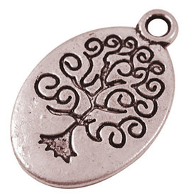 Tree of Life  25x15mm Antique Copper   NF  x10