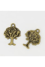 Tree of Life  25x15mm Antique Brass   NF  x10