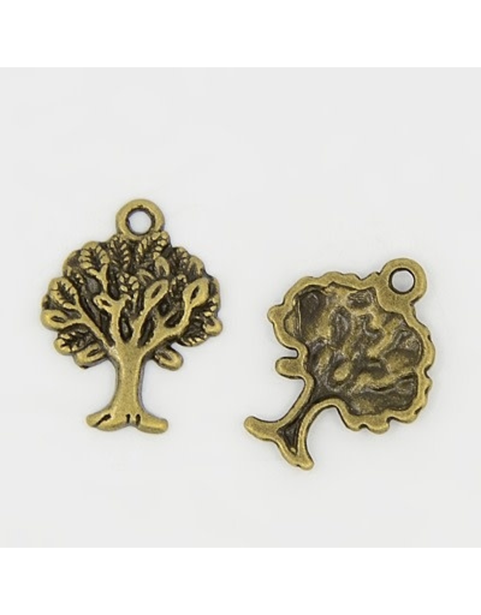 Tree of Life  25x15mm Antique Brass   NF  x10