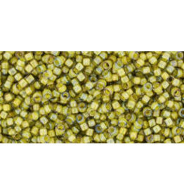 Toho 246 15 Round 5g  Black Diamond Grey Yellow c/l