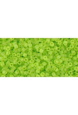 Toho 4f 15  Seed 6g  Transparent Lime Green Matte