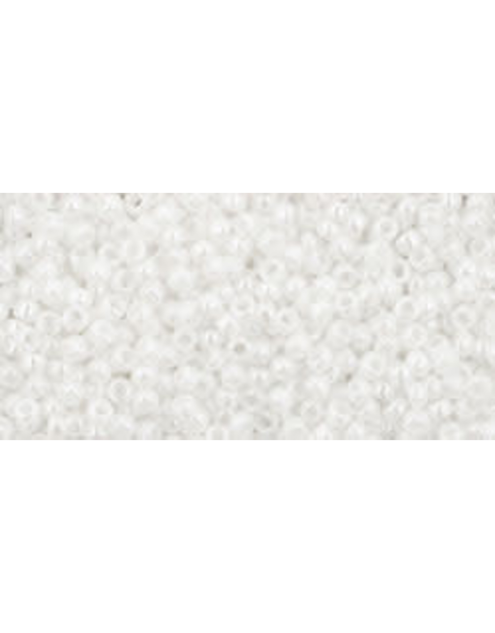 Toho 121 15 Round 5g  Opaque White Lustre