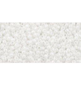 Toho 121 15 Round 5g  Opaque White Lustre