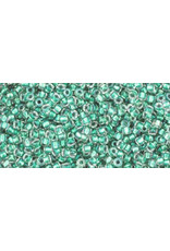 Toho 264 15  Round 6g   Clear AB Teal c/l