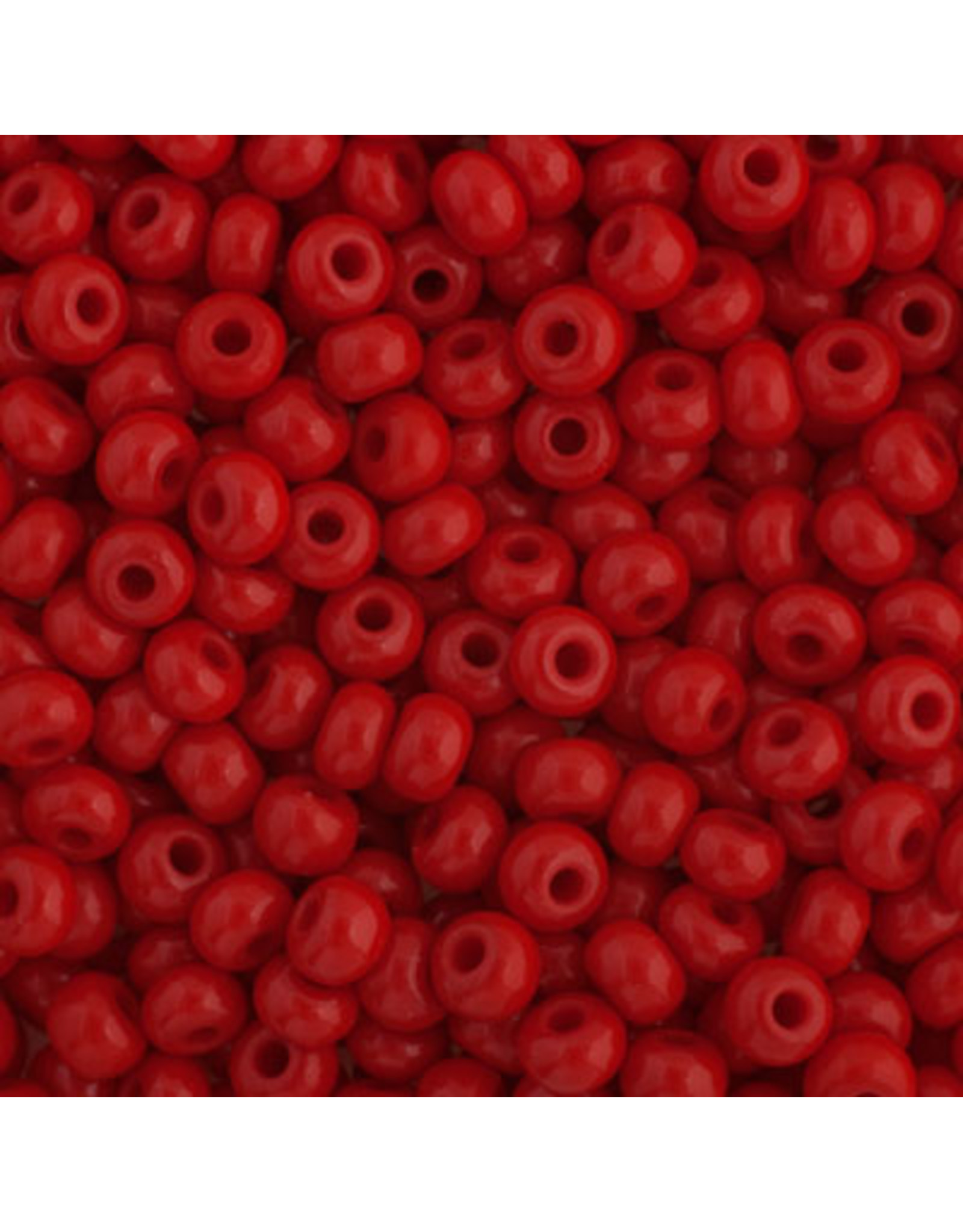 Czech *401631B  6  Seed 125g Opaque Medium Red