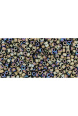 Toho 614 15 Seed 5g  Opaque Brown AB Metallic Matte