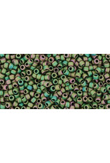 Toho 707 15  Seed 6g  Peridot Green AB Metalllic Matte