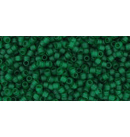 Toho 939f 15  Seed 6g   Transparent Emerald Green Matte