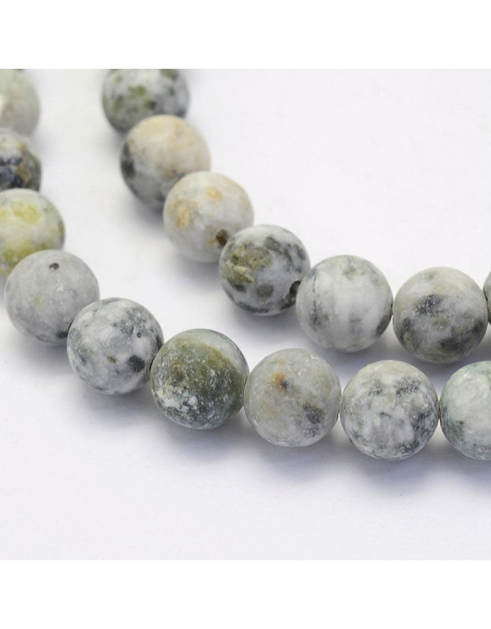 Crazy Agate 8mm  Black/Grey  Matte 15"  Strand  approx  x46 Beads