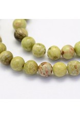 Crazy Agate 8mm  Green/Brown 15"  Strand  approx  x46 Beads