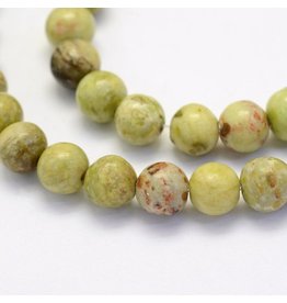 Crazy Agate 8mm  Green/Brown 15"  Strand  approx  x46 Beads