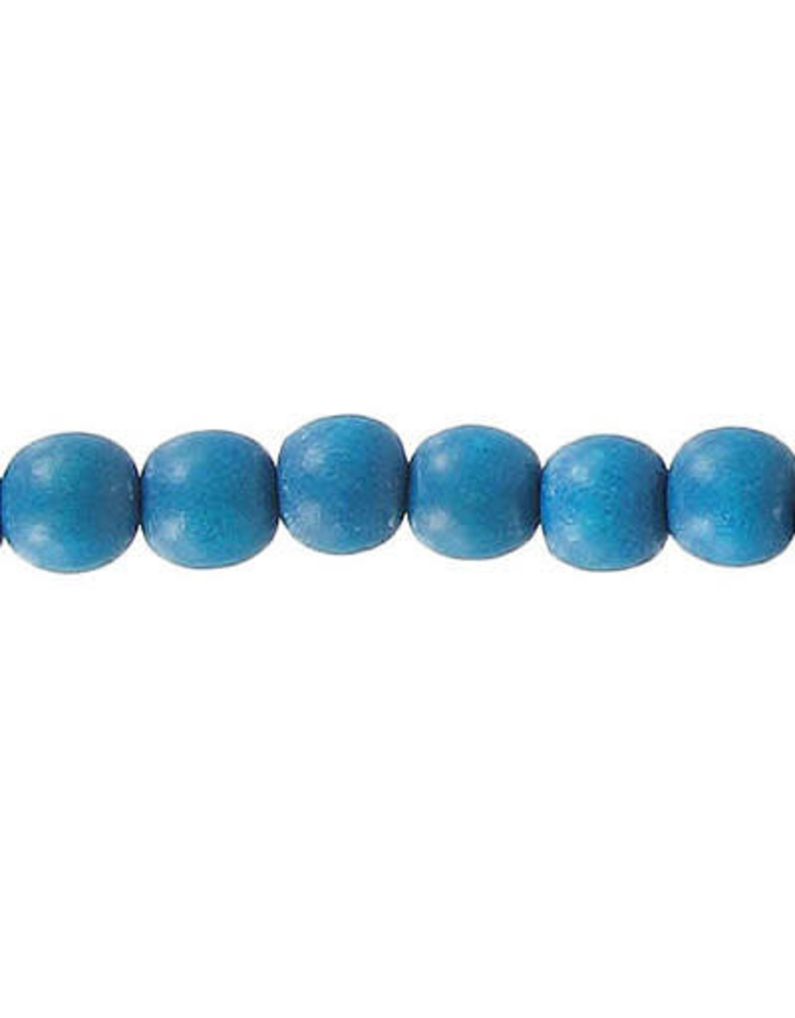 Wood 12mm  Turquoise Blue 15" Strand  approx  x32