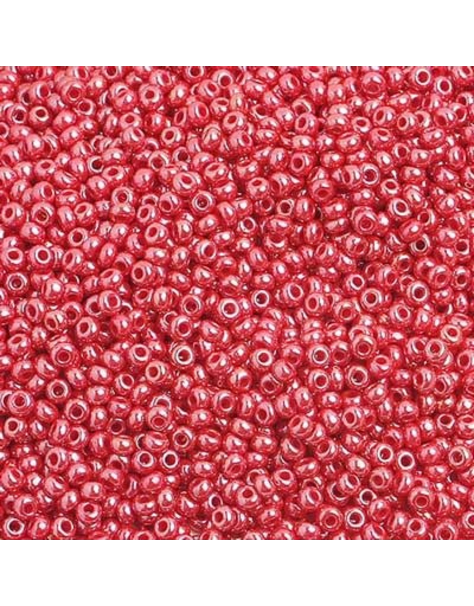 Czech 1472  10  Seed 10g  Opaque Red Pearl