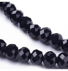 4mm Round Jet Black  x95