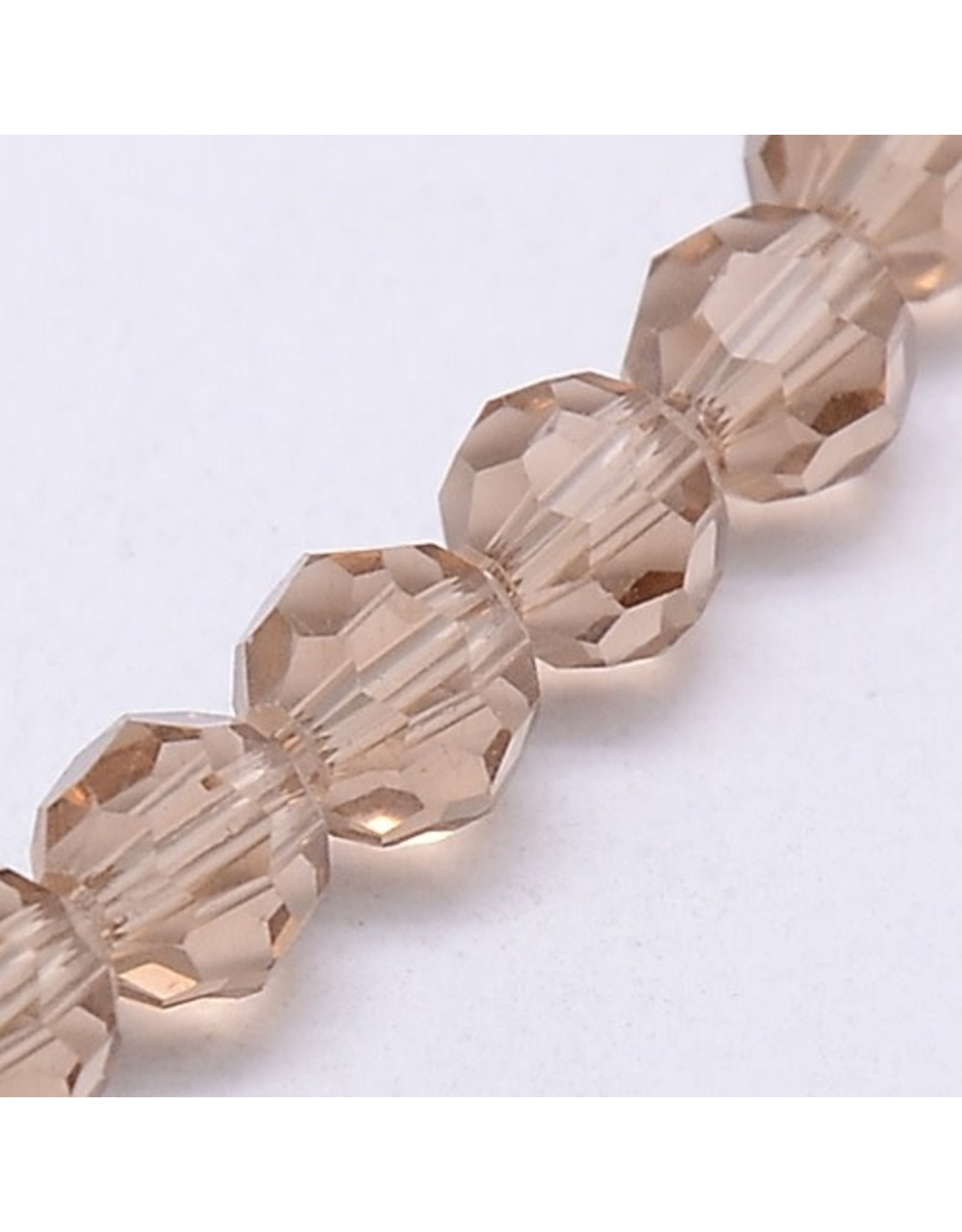 4mm Round Light Smoky Topaz x95